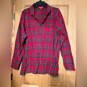 Macys Mens Family Holiday Plaid Pajamas Set. Size Large.